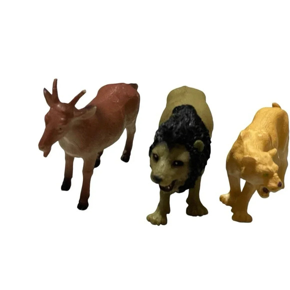 Lot of 3 Vtg. Hard Plastic Toy Farm Animals - Picture 7 of 9